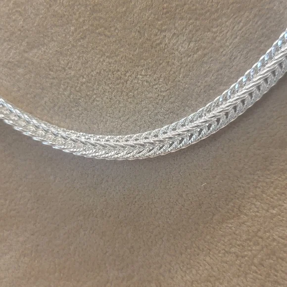 Sterling Silver 925 20in Flat Snake‎ Chain Necklace Wedding Charm Engagem…